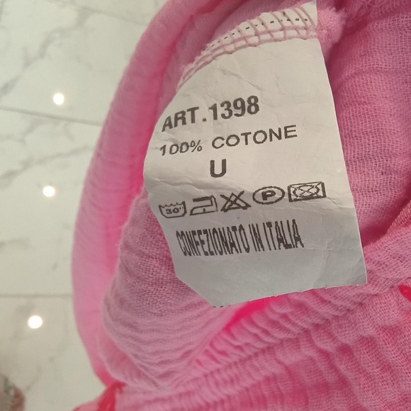 Lovely Pink & Red Cotton Dress*NEW - Picture 7 of 8